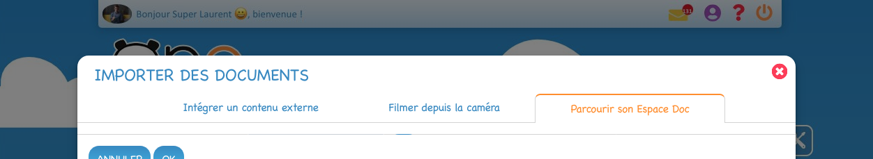 Exemple de lightbox avec insuffisamment de hauteur disponible