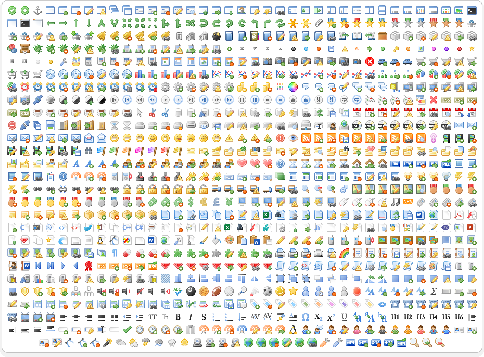 All available icons
